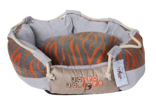 Jojo Pops Rope No 15 Yıkanabilir 35 x 50 cm Simit Kedi Yatağı Açık Gri