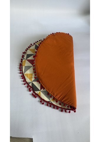Luvaluva Yıkanabilir 70 cm Simit Kedi Yatağı Turuncu