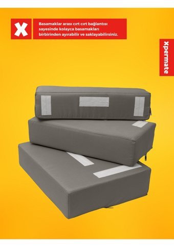 Xpermate 14 x 14 cm Sepet Kedi Yatağı Antrasit