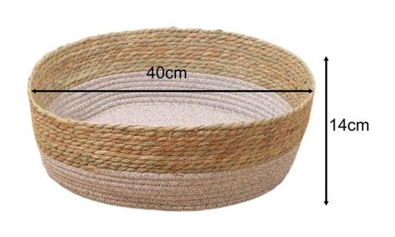 Magideal Suntek 34 x 40 cm Sepet Kedi Yatağı Kahverengi