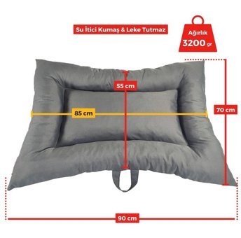 Xpermate 70 x 90 cm Sepet Kedi Yatağı Antrasit - Bej