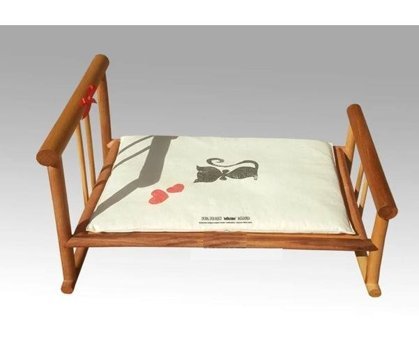 Kedigram Kedi Kulübesi Ayaklı 61 x 40 cm Sepet Kedi Yatağı Kahverengi