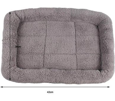 Magideal Suntek Yıkanabilir 42 x 28 cm Sepet Kedi Yatağı Gri