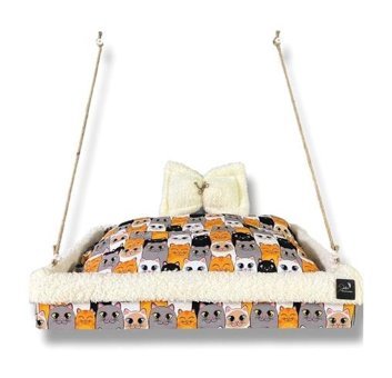 Kurra Store Ayaklı 35 x 50 cm Sepet Kedi Yatağı Çok Renkli