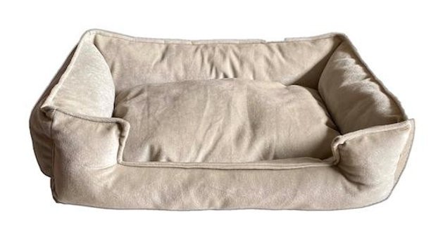 Brt Pet 60 x 45 cm Sepet Kedi Yatağı Beyaz - Krem
