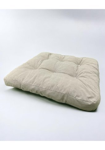 Kemique Yıkanabilir 70 x 65 cm Sepet Kedi Yatağı Krem