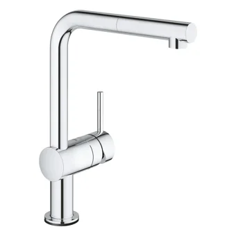Grohe Minta Touch 31360001 Spiralli Tek Girişli Aç Kapa Eviye Bataryası Gümüş