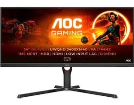 Aoc U34G3XM EU 240 Hz 0.5 ms 23.8 inç 1920 x 1080 px IPS Hoparlörlü HDMI Freesync GSync FHD LED Oyuncu Monitör