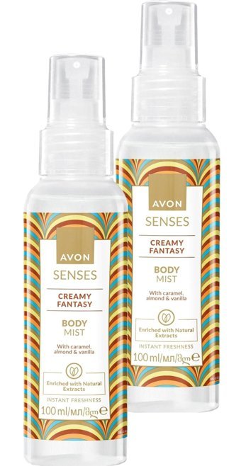 Avon Senses Creamy Fantasy Badem-Vanilya Unisex Vücut Spreyi 2x100 ml