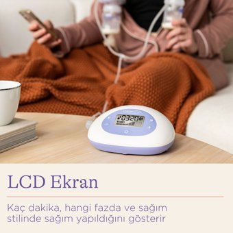 Lansinoh 2'si 1 Arada Çiftli Elektrikli Göğüs Pompası