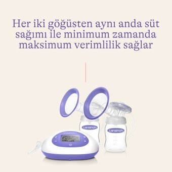 Lansinoh 2'si 1 Arada Çiftli Elektrikli Göğüs Pompası