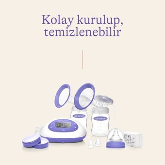 Lansinoh 2'si 1 Arada Çiftli Elektrikli Göğüs Pompası