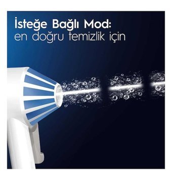 Oral-B Kablosuz Şarjlı Basınç Kontrollü 360° Dönebilen 7 Başlıklı Ağız Duşu