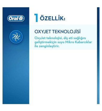 Braun Aquacare 4 - Oxyjet 4 Kablolu Şarjlı Basınç Kontrollü 360° Dönebilen 4 Modlu 4 Başlıklı Ağız Duşu