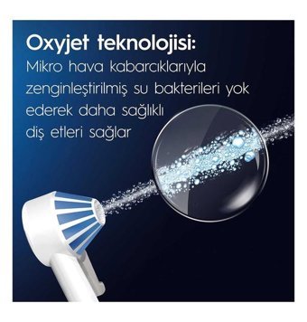 Oral-B Kablosuz Şarjlı Basınç Kontrollü 360° Dönebilen 4 Başlıklı Ağız Duşu