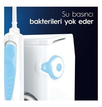 Oral-B Kablosuz Şarjlı Basınç Kontrollü 360° Dönebilen 4 Başlıklı Ağız Duşu