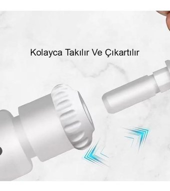 Coofbe Kablolu Şarjlı Basınç Kontrollü 360° Dönebilen 2 Modlu 4 Başlıklı Ağız Duşu
