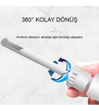 Coofbe Kablolu Şarjlı Basınç Kontrollü 360° Dönebilen 2 Modlu 4 Başlıklı Ağız Duşu