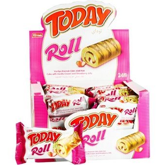 Elvan Today Swiss Roll Çilekli Kek 24x35 gr