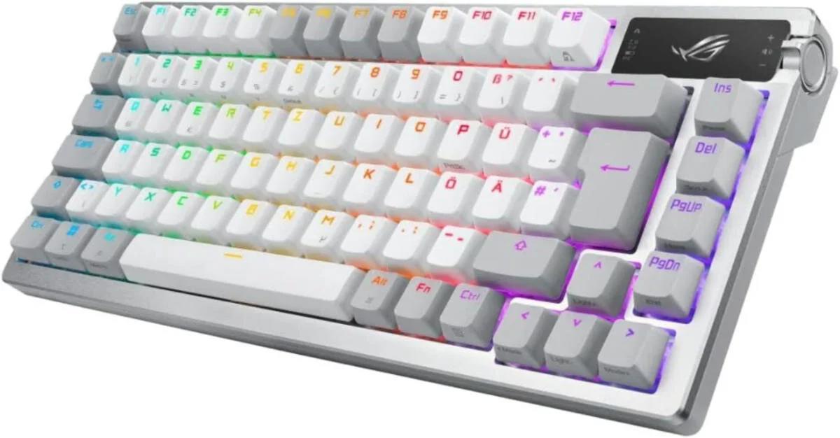Asus ROG Azoth 2.4 GHz SpeedNova NX Türkçe Q RGB Red Switch Kablosuz Çok Renkli Mekanik Klavye