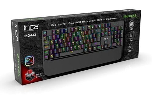 Inca Ikg-443 Empousa Türkçe Q RGB Kablolu Siyah Mekanik Klavye