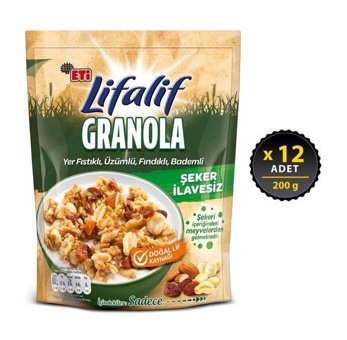 Eti Lifalif Karışık Kuruyemişli Granola 12x200 gr