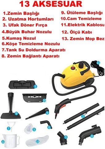 Staxx Power BYM2500 2000 W 3.5 bar Buharlı Temizleyici