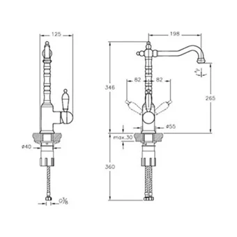 Artema A4215406 Kuğu Çift Girişli Aç Kapa Eviye Bataryası Gümüş