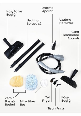 Fakir Atmos Clean 2000 W 4 bar Buharlı Temizleyici