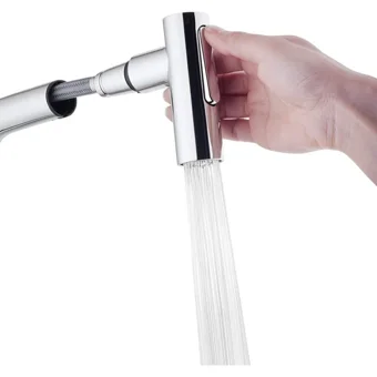 Artema Maestro A42146 Spiralli Kuğu Çift Girişli Aç Kapa Eviye Bataryası Gümüş