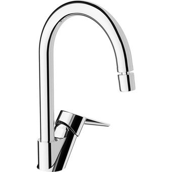 Artema Soolid S A42148 Kuğu Çift Girişli Aç Kapa Eviye Bataryası Gümüş
