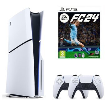 Sony Playstation 5 Slim Standart Edition 1 TB 2 Dualsense Kollu Oyun Konsolu + FC 24 Oyun