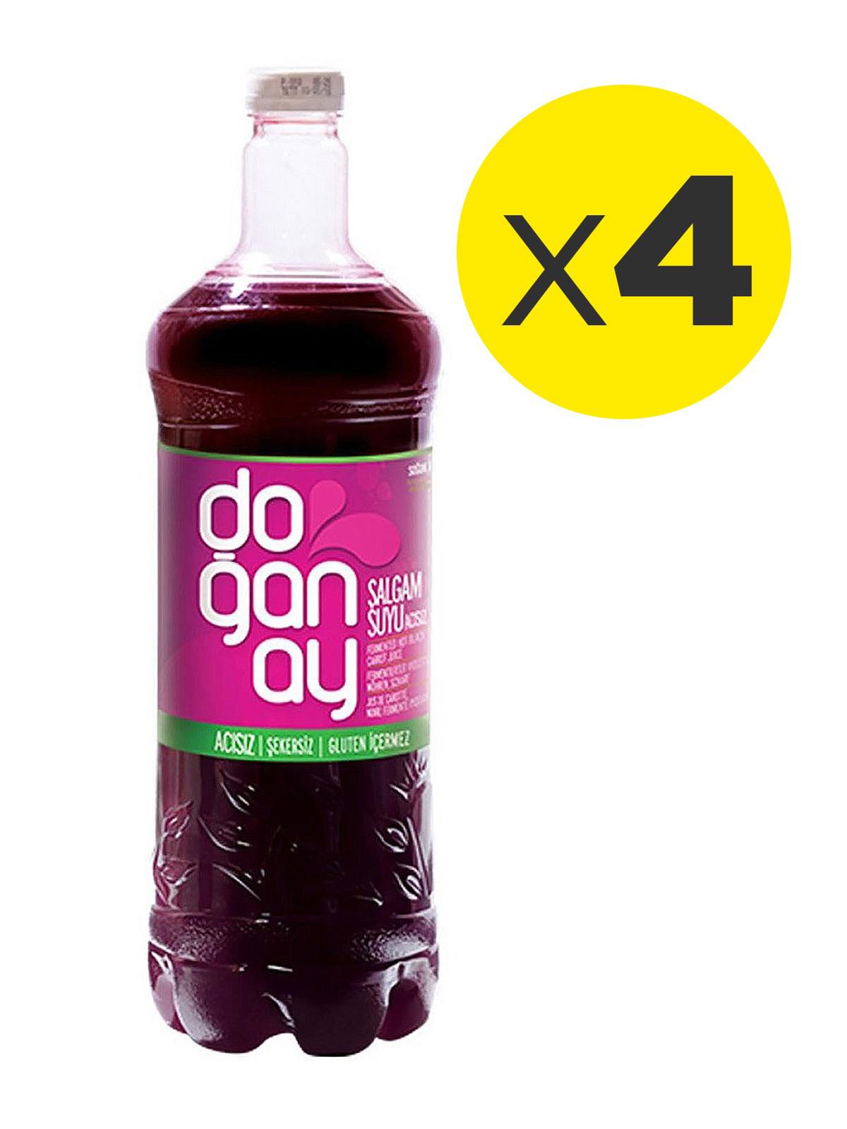 Doğanay Pet Glutensiz Acısız Şalgam 4x1 lt