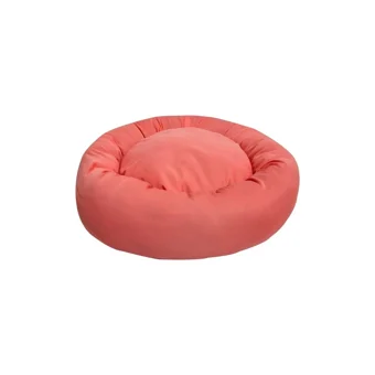 Bio Sand Yıkanabilir Tek Fonksiyonlu 60x45x19 cm Simit Kedi Yatağı Pembe