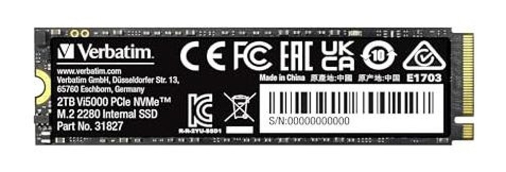 Verbatim VI5000 PCIE M2 2 TB m2 2280 SSD
