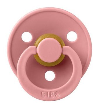 Bibs Colour 6-18 Ay Delikli Ortodontik Damaklı Kauçuk Emzik Pembe