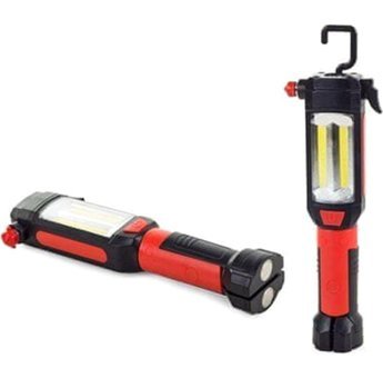 Watton WT-296 Basmalı LED Şarjlı El Feneri Siyah