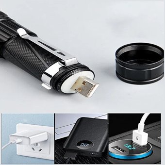 Watton WT-622 Basmalı LED Şarjlı El Feneri
