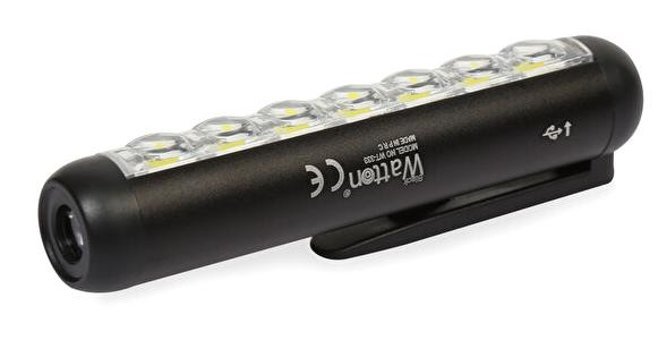 Watton WT-333 Basmalı LED Şarjlı Kalem Feneri