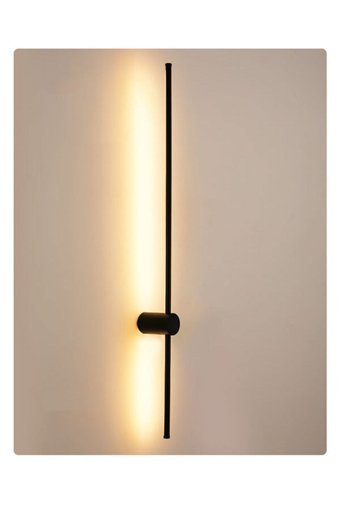 Rika Lighting Düğmeli Günışığı Tekli Led Aplik Siyah