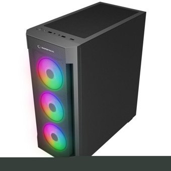 Rampage Vigilant Mesh RGB Mesh Sıvı Soğutmalı 4 Fanlı Siyah 650 W Dikey Kullanım ATX Oyuncu Bilgisayar Kasası