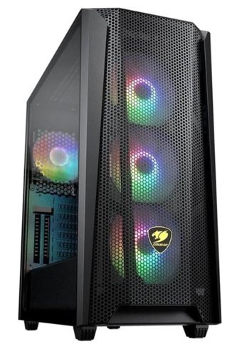 Cougar MX660 Mesh RGB Mesh Sıvı Soğutmalı 4 Fanlı Siyah 850 W Dikey Kullanım ATX Oyuncu Bilgisayar Kasası