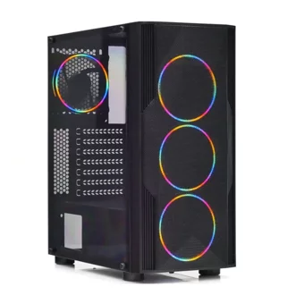 Dark Diamond Pro Mesh RGB Mesh 4 Fanlı Siyah 750 W Dikey Kullanım ATX Oyuncu Bilgisayar Kasası