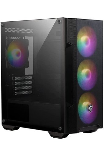 MSI Mag Forge M100a RGB Mesh Sıvı Soğutmalı 4 Fanlı Siyah Dikey Kullanım Micro ATX Oyuncu Bilgisayar Kasası