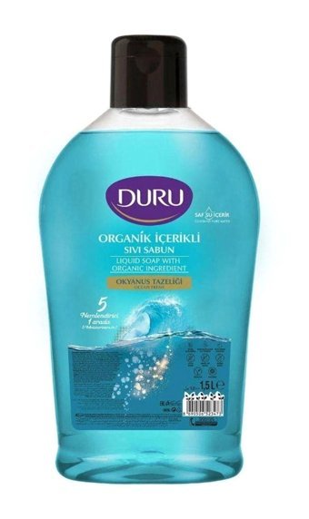 Duru Okyanus Tazeliği Nemlendiricili Organik Köpük Sıvı Sabun 1.5 lt Tekli