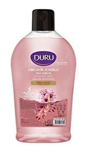 Duru Kiraz Çiçeği Nemlendiricili Organik Köpük Sıvı Sabun 1.5 lt Tekli