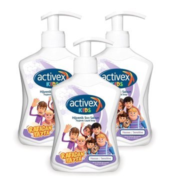 Activex Sensitive Nemlendiricili Antibakteriyel Köpük Sıvı Sabun 300 ml 3'lü