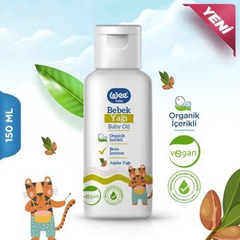 Wee Baby Organik Jojoba Yağlı Hipoalerjenik Bebek Masaj Yağı 150 ml