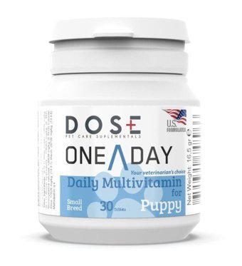 Dose One A Day Multivitamin D Vitamini Glucosamine C Vitamini B Vitamini Hamile Köpekler İçin Kemik Eklem Tüy Sağlığı İçin 16.5 gr Tablet Köpek Vitamini