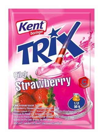 Kent Trix Çilek Aromalı İçeçek Tozu 30 gr 12'li